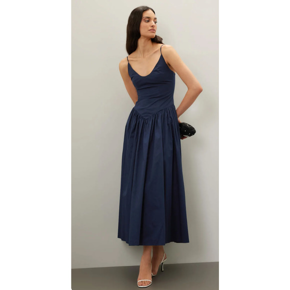 STAUD Dresses & Skirts - Staud Dena Blue Cotton Dress ize 4